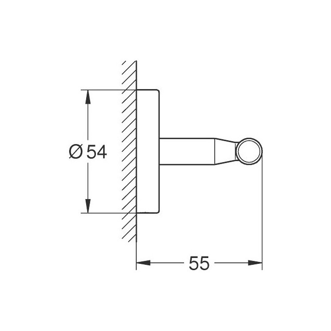 Гачок подвійний Grohe Bau Cosmopolitan 40461001, фото , изображение 2