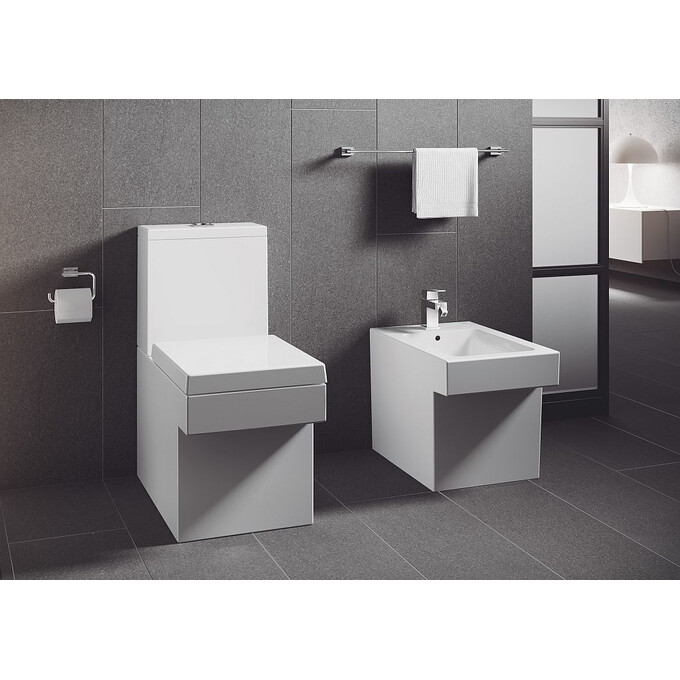 Сидіння для унітазу з мікроліфтом Grohe Cube Ceramic 39488000, фото , изображение 4