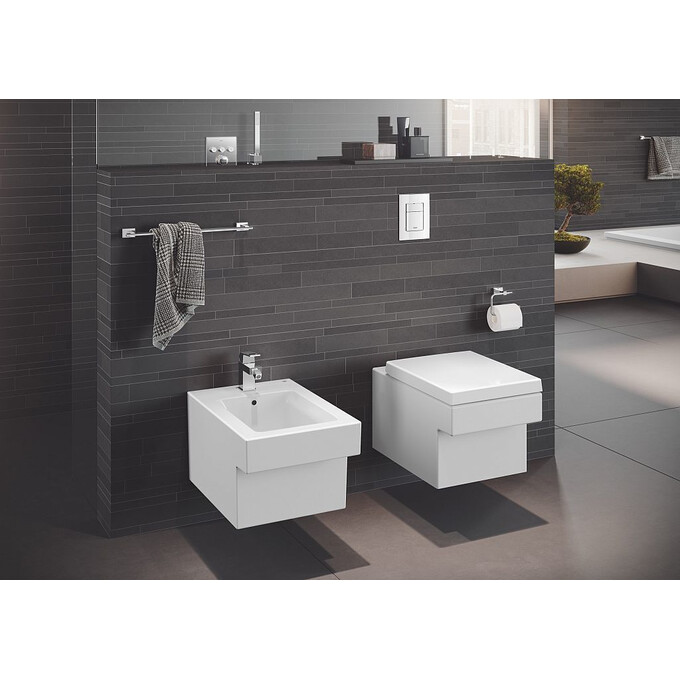 Сидіння для унітазу з мікроліфтом Grohe Cube Ceramic 39488000, фото , изображение 5