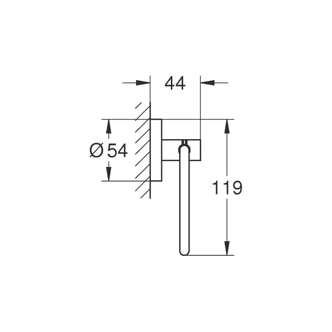 Тримач для паперу Grohe Essentials 40689DL1, фото , изображение 2