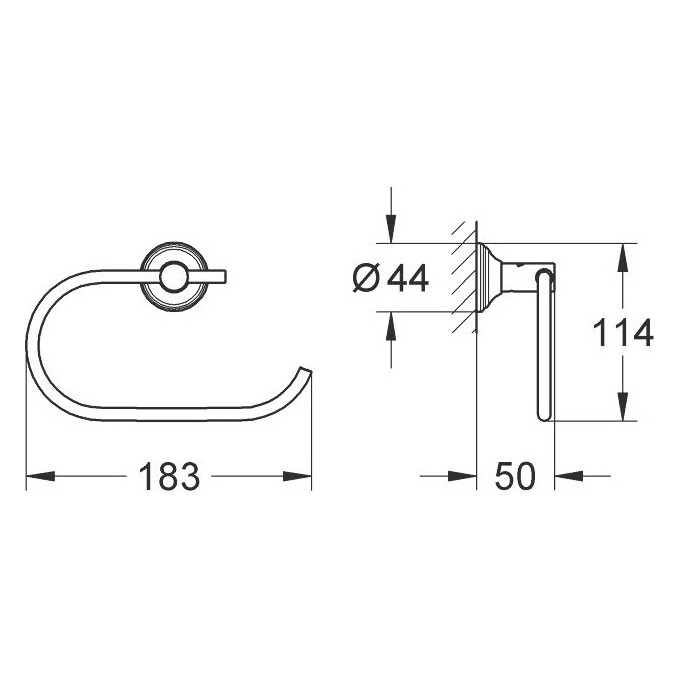 Держатель для бумаги Grohe Essentials Authentic 40657001, фото 2