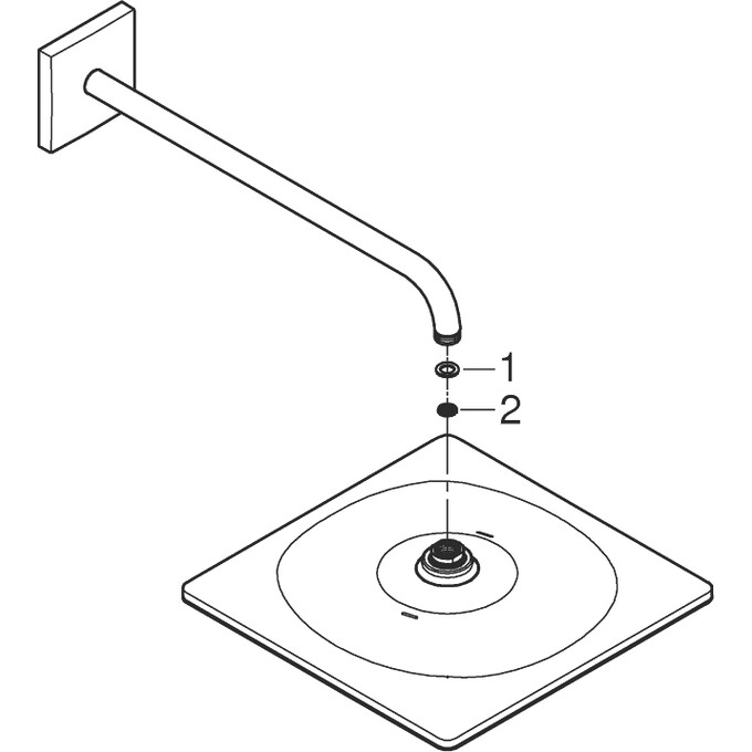 Верхній душ Grohe Rainshower 26563000, фото , изображение 4