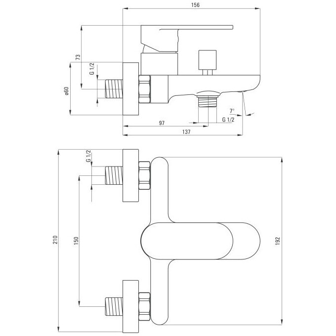 Смеситель для ванны Deante Alpinia BGA 010M, фото 4