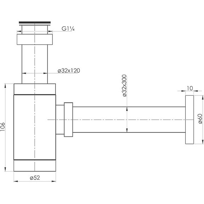 Сифон для раковины Imprese Hydrant ZMK031806600, фото 2