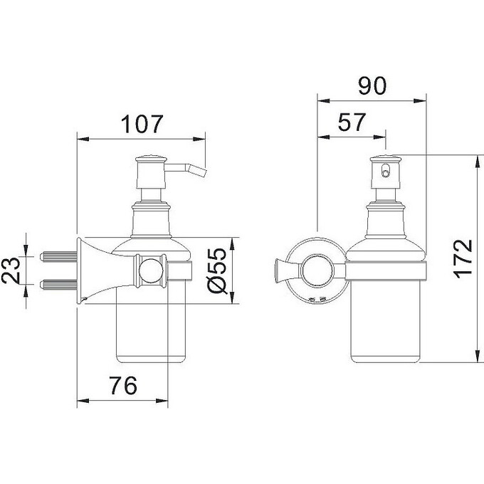 Дозатор для жидкого мыла Imprese Podzima Ledove ZMK01170131, фото 2