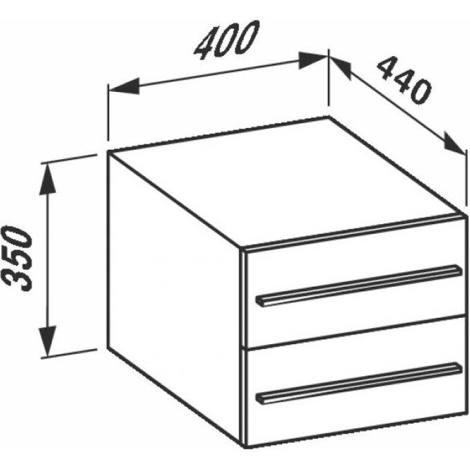 Тумба подвесная 40 см Laufen Palomba H4202240805251, фото 2