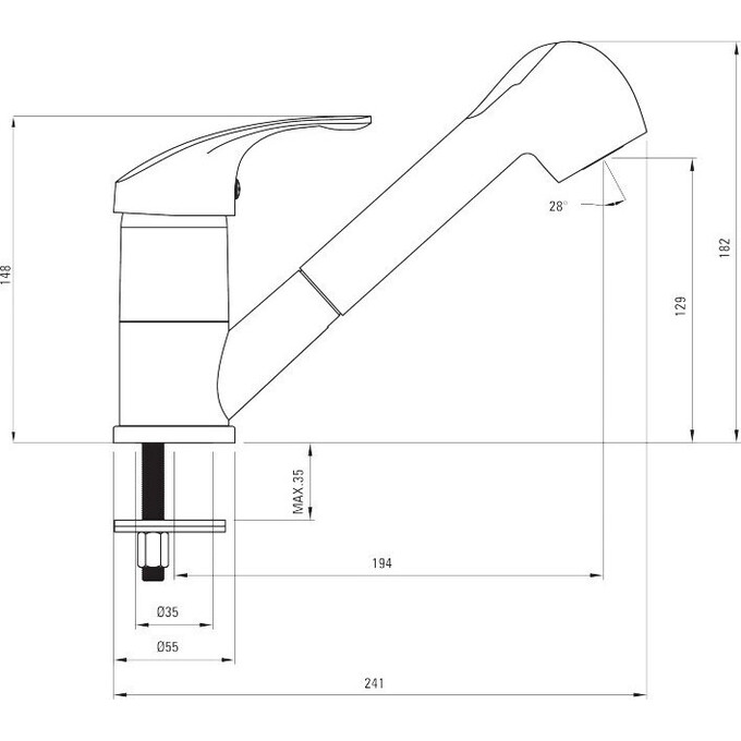 Смеситель для кухни Deante Pepe BDP 271M, фото 2