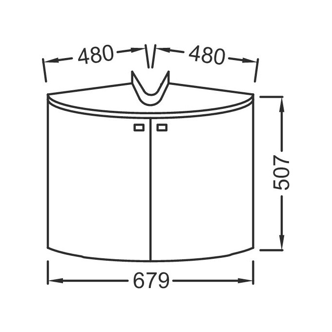Тумба подвесная под раковину 67 см Jacob Delafon Odeon Up EB864-G1C (без раковины), фото 3