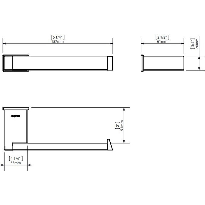 Держатель для бумаги Sonia S-Cube Black 173037, фото 2