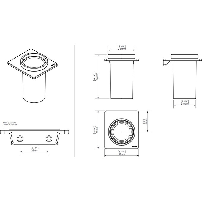 Стакан для зубных щеток Sonia S2 White 172481, фото 2