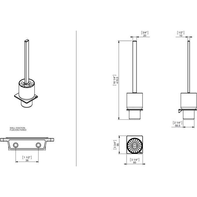 Ёрш туалетный Sonia S2 White 172535, фото 2