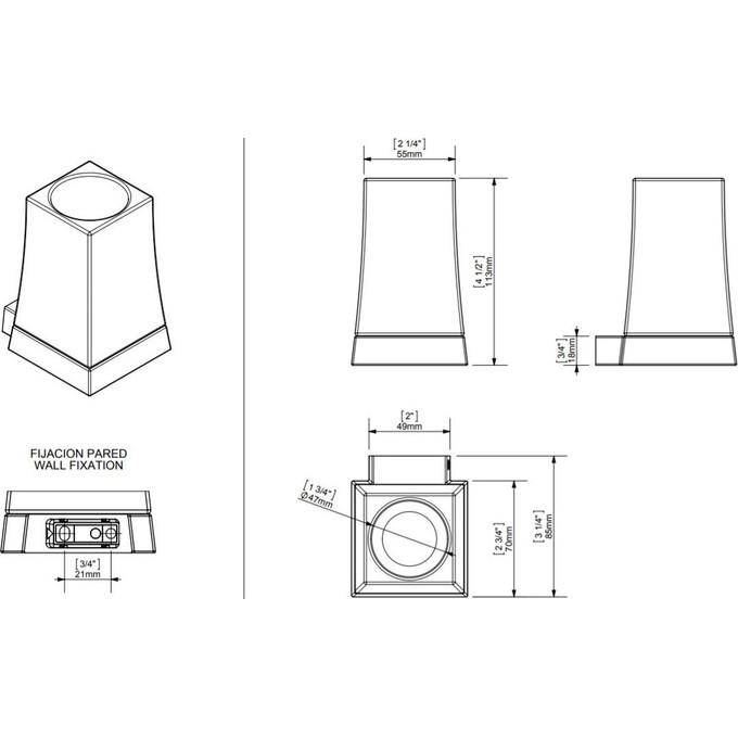 Стакан для зубных щеток Sonia S7 Gold 138395, фото 3