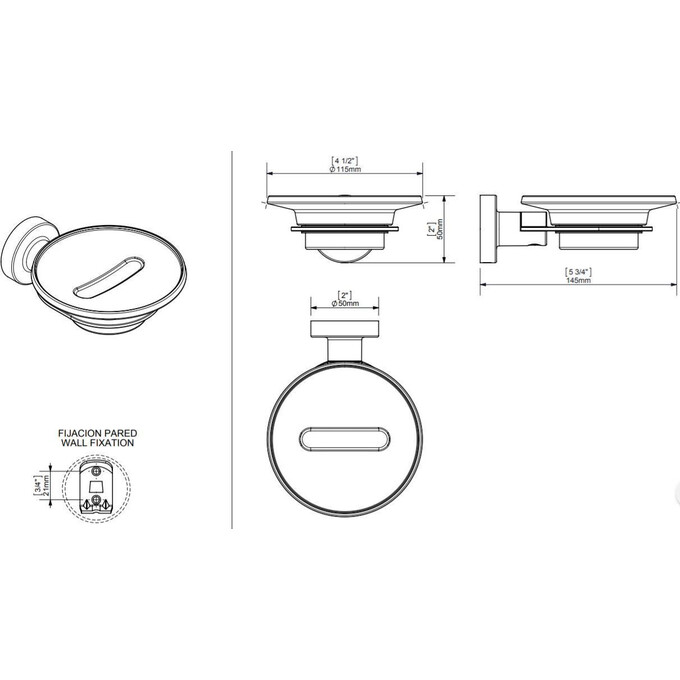 Мыльница Sonia Tecno Project White 166145, фото 2
