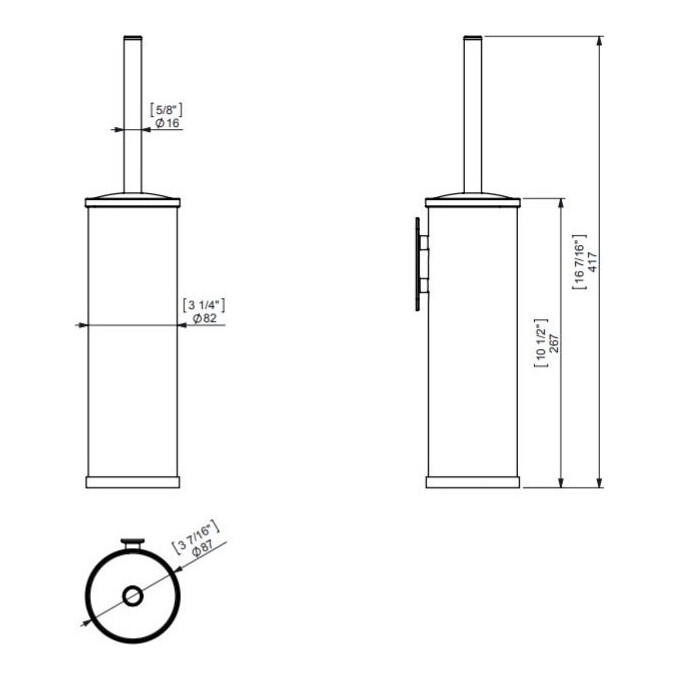 Ёрш туалетный Sonia Tecno Project White 175918, фото 2