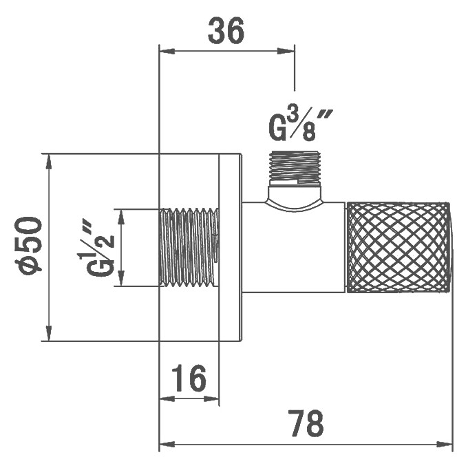 Вентиль угловой Kludi A-Qa 1584605-00, фото 2