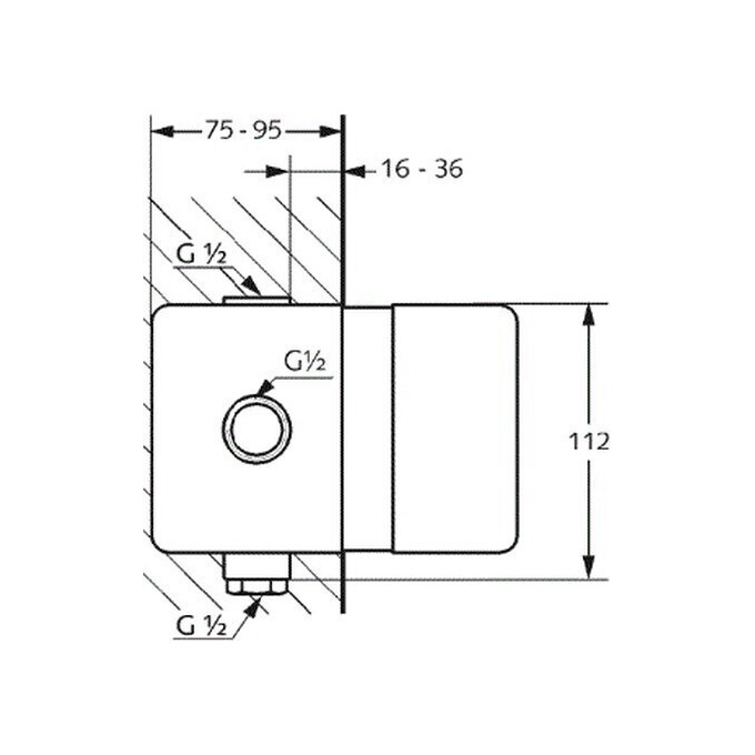 Вбудована частина Kludi Pure And Easy 38636, фото , изображение 2