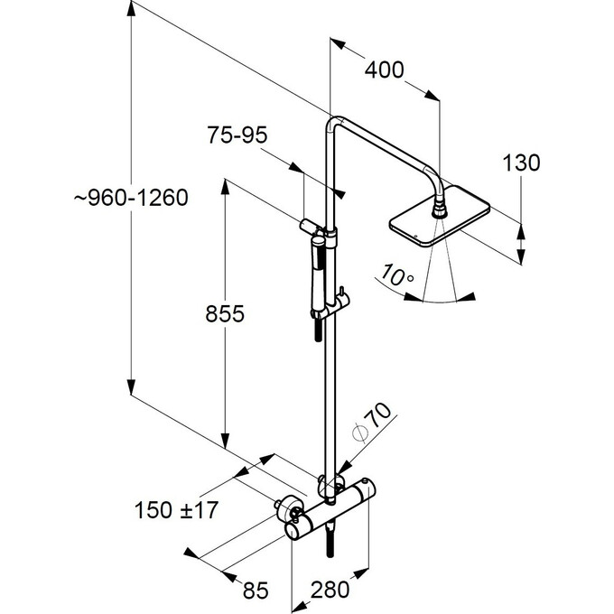 Термостатическая душевая система Kludi A-Qa 4909505-00, фото 9