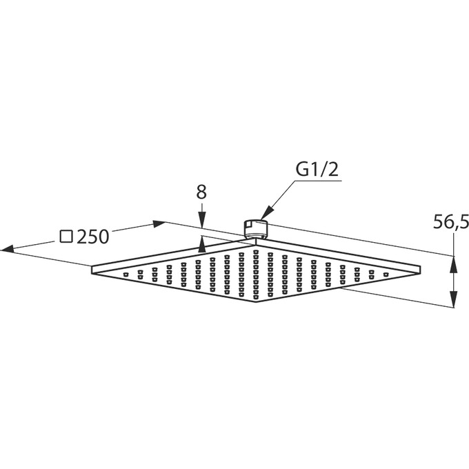 Лейка для верхнего душа Kludi A-Qa 6442591-00 (белая/хром), фото 2