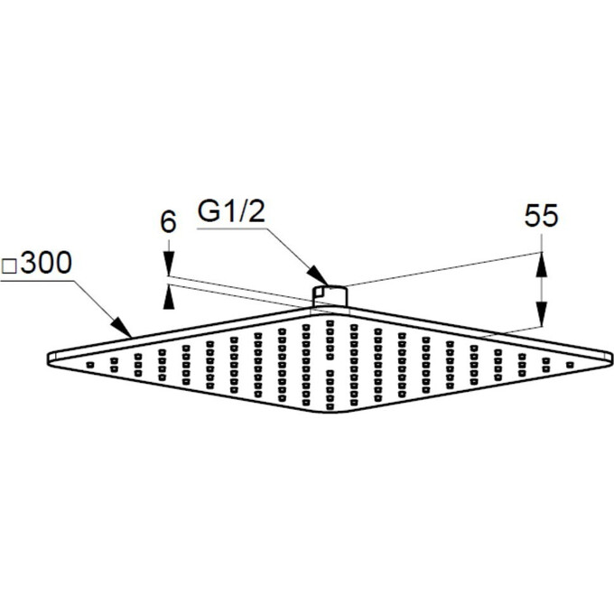 Лейка для верхнего душа Kludi A-Qa 6443091-00 (белая/хром), фото 2