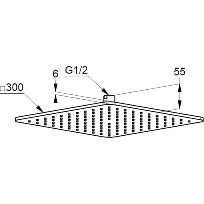 Лейка для верхнего душа Kludi A-Qa 6453091-00 (белая/хром), фото 2