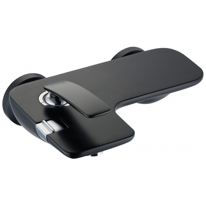 Смеситель для ванны Kludi Balance 524458775 (черный, с полочкой), фото 