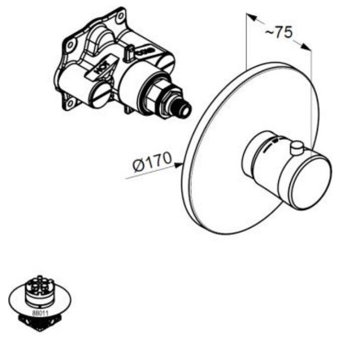 Термостат для душа Kludi Balance 527299175, фото 2