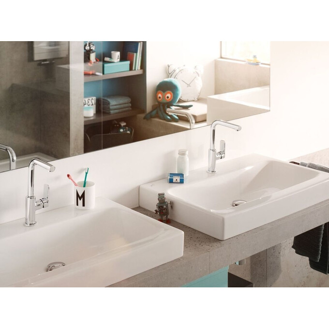 Смеситель для умывальника Kludi Pure And Style 400250575 (с донным клапаном), фото 2