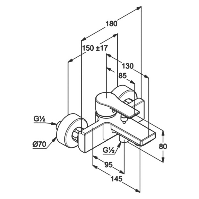 Змішувач для ванни Kludi Zenta 486700565, фото , изображение 10