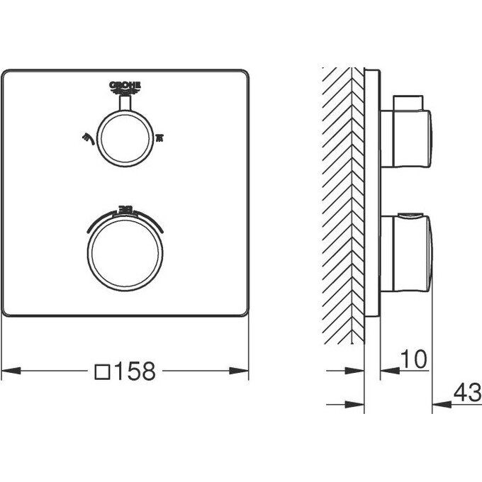 Термостат для душа Grohe Grohtherm 24079000, фото 4