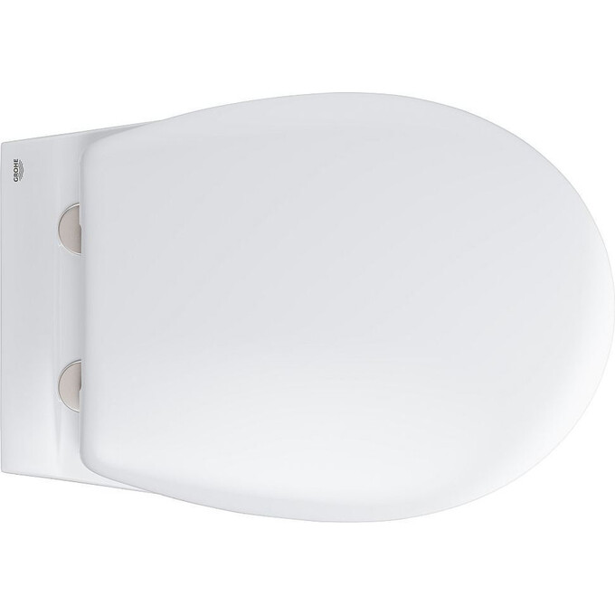 унитаз подвесной с сиденьем с микролифтом + Rapid SL инсталляция с кнопкой Even Grohe Bau Ceramic 39586000, фото 7