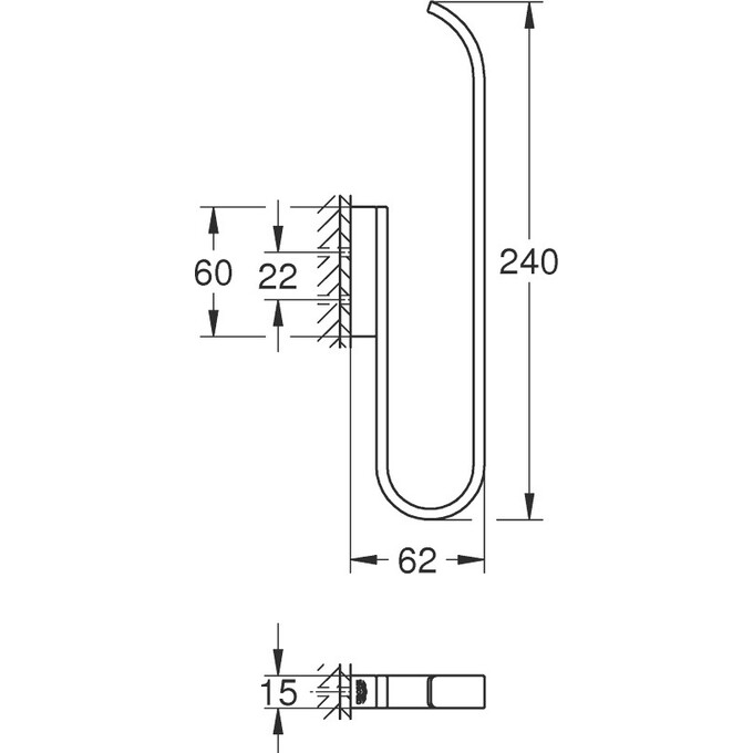 Тримач для паперу Grohe Selection 41067000, фото , изображение 3