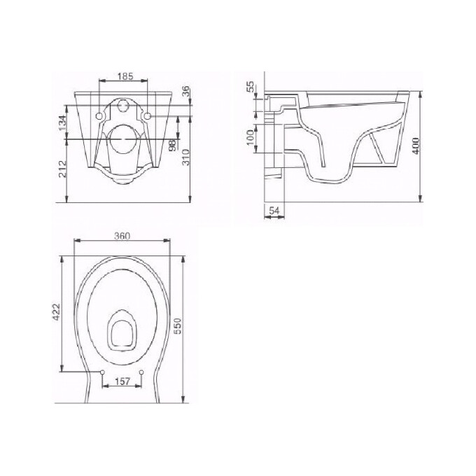 Биде подвесное Volle Iberia 13-21-027, фото 2