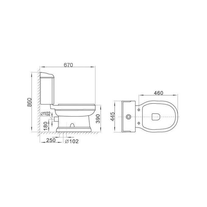 Унитаз-компакт с сиденьем микролифт Volle Leonor 13-19-030, фото 2