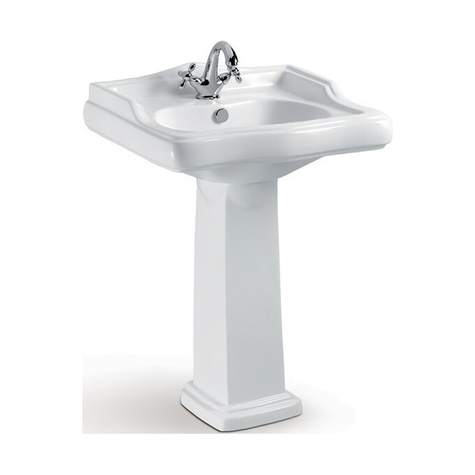 Раковина с пьедесталом 61 см Volle Leonor 13-19-032, фото 