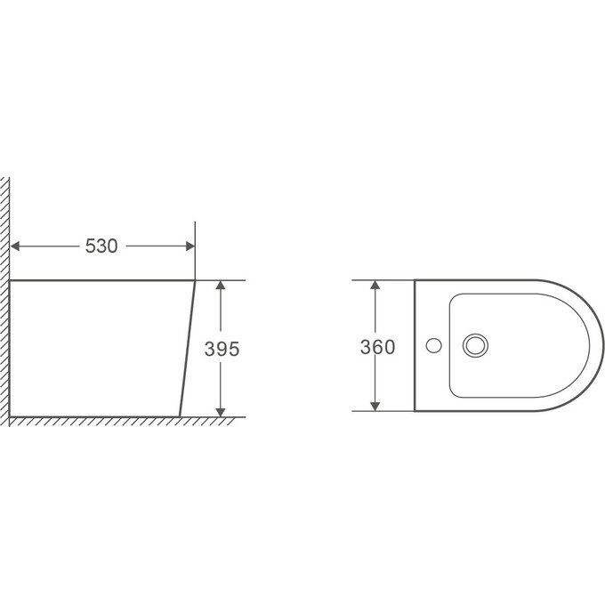 Биде напольное Volle Nemo 13-17-046 Black, фото 2