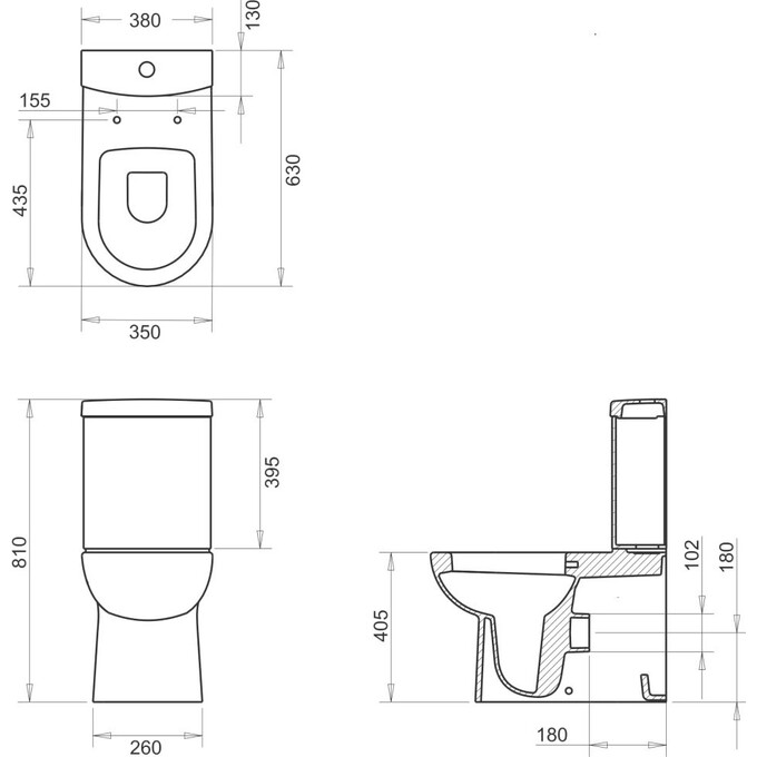 Унитаз-биде с сиденьем микролифт Volle Virgo 13-23-303, фото 3