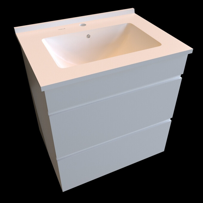 Тумба с раковиной подвесная 60 см Volle Fiesta 15-600-01, фото 5