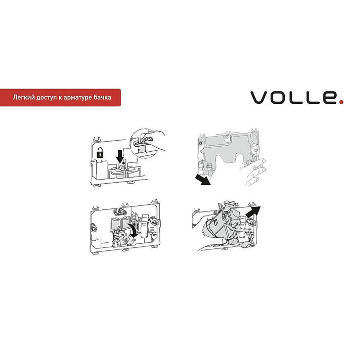 Инсталляция для подвесного унитаза 3 в 1 Volle Master Neo 201010, фото 9
