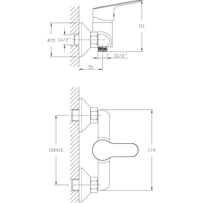 Смеситель для душа RJ First RBZ020-5, фото 2