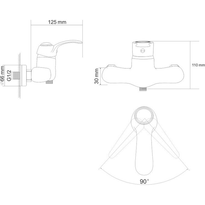 Смеситель для душа RJ Fortuna RBZ018-5, фото 2