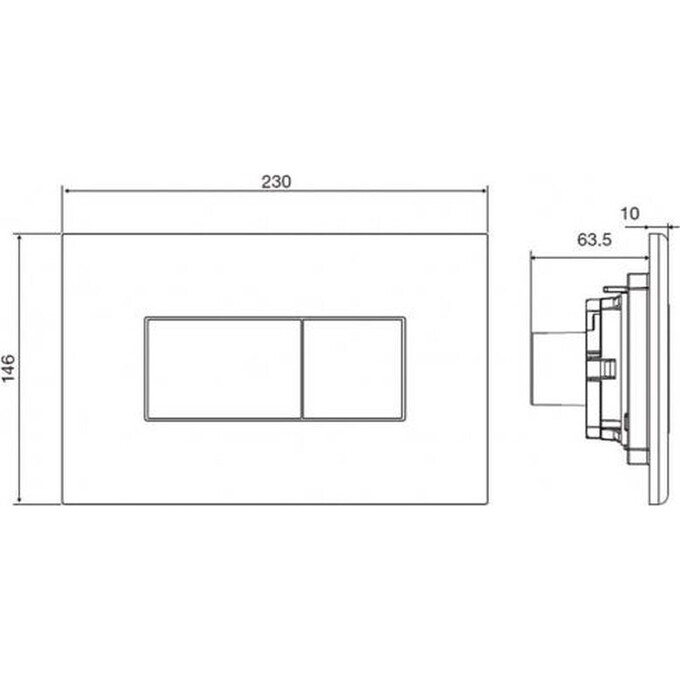 Клавіша змиву Volle Master Neo 221919, фото , изображение 2