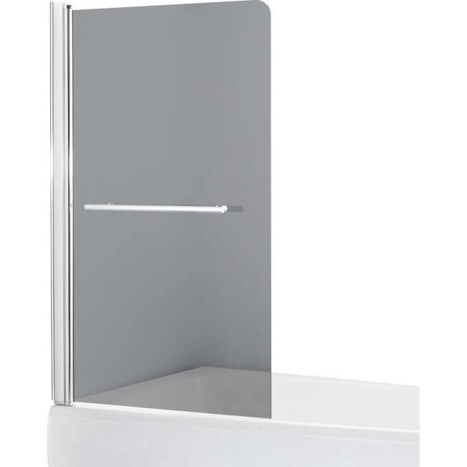 Ширма для ванны 80 см Eger 599-02L grey, фото 