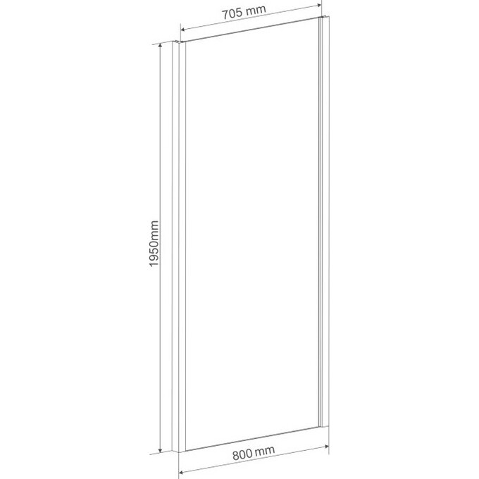 Бічна стінка 80 см Eger Lexo 599-150-80W(h), фото , изображение 4