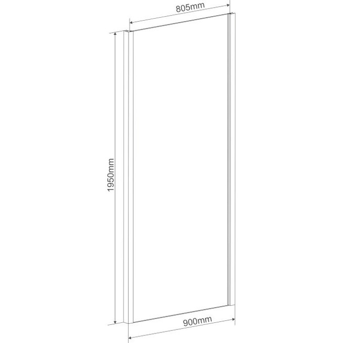 Боковая стенка 90 см Eger Lexo 599-150-90W(h), фото 4