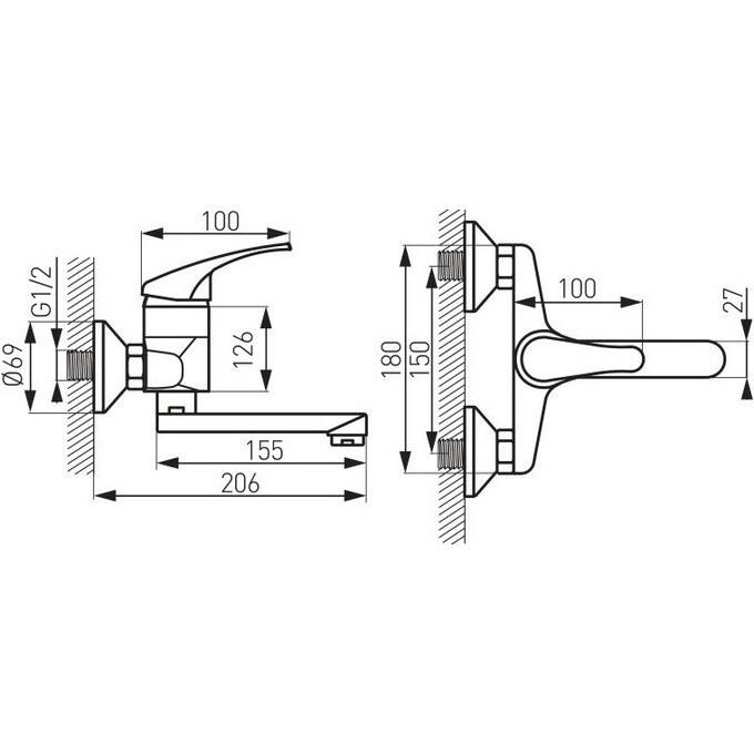 Змішувач для раковини Ferro Basic BBC3, фото , изображение 5