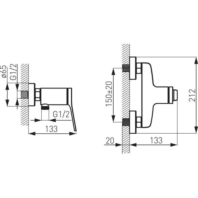 Смеситель для душа Ferro Stratos BSC7, фото 9
