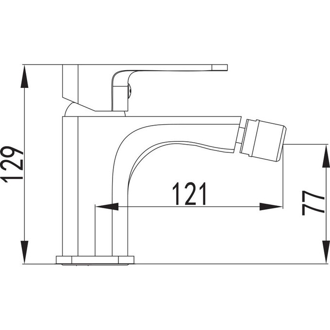 Смеситель для биде Imprese Bilovec 40256, фото 2