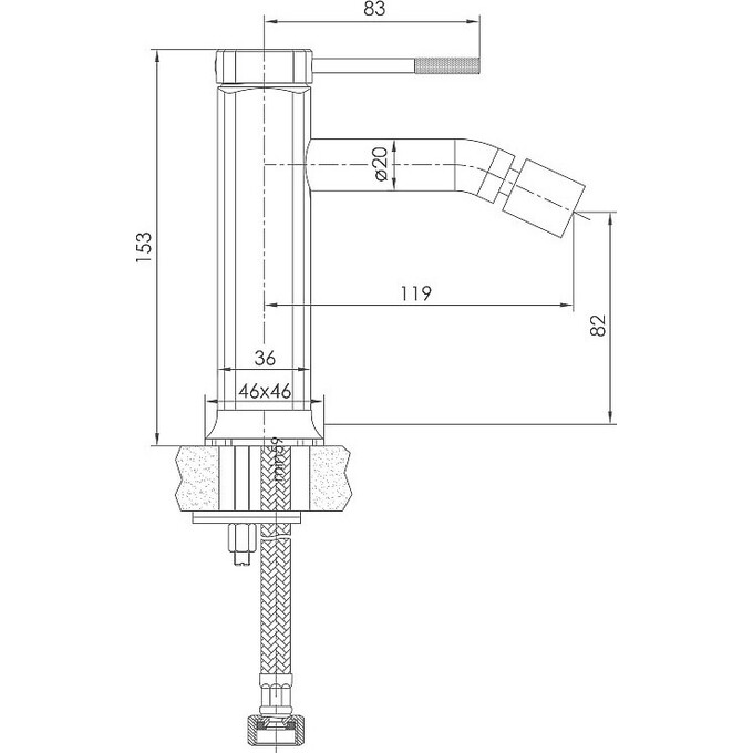 Смеситель для биде Imprese Brenta ZMK071901070, фото 2