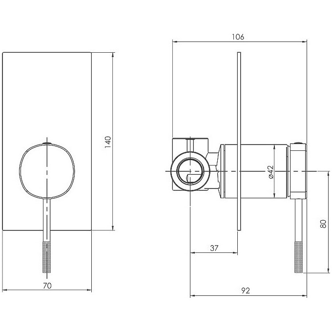 Смеситель для душа Imprese Brenta ZMK071901081, фото 2