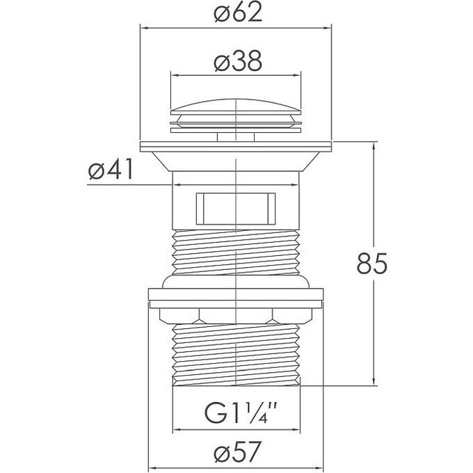 Донный клапан Imprese PP280antiqua, фото 3